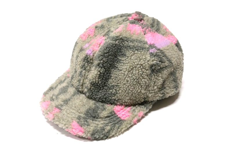 KAPITAL Multi Colored Bore Fleece Caps wool woolen hats six panel five panel baseball kiro hirata japanese veil ball fall winter 2019 collection vintage leather gray pink blue yellow