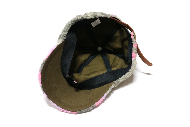 KAPITAL Multi Colored Bore Fleece Caps wool woolen hats six panel five panel baseball kiro hirata japanese veil ball fall winter 2019 collection vintage leather gray pink blue yellow
