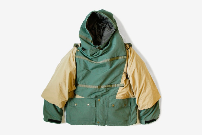 KAPITAL Modular 60 40 Cross KAMAKURA Anorak kiro hirata biker made in japan designer coats jackets fall winter 2020 military outdoor beige khaki olive haori technical functional kountry