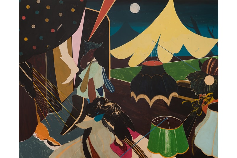Kenichi Hoshine Hollis Taggart Gallery Solo Exhibition "Kenichi Hoshine: The Magician and The Thief" Paintings Wood Panels 