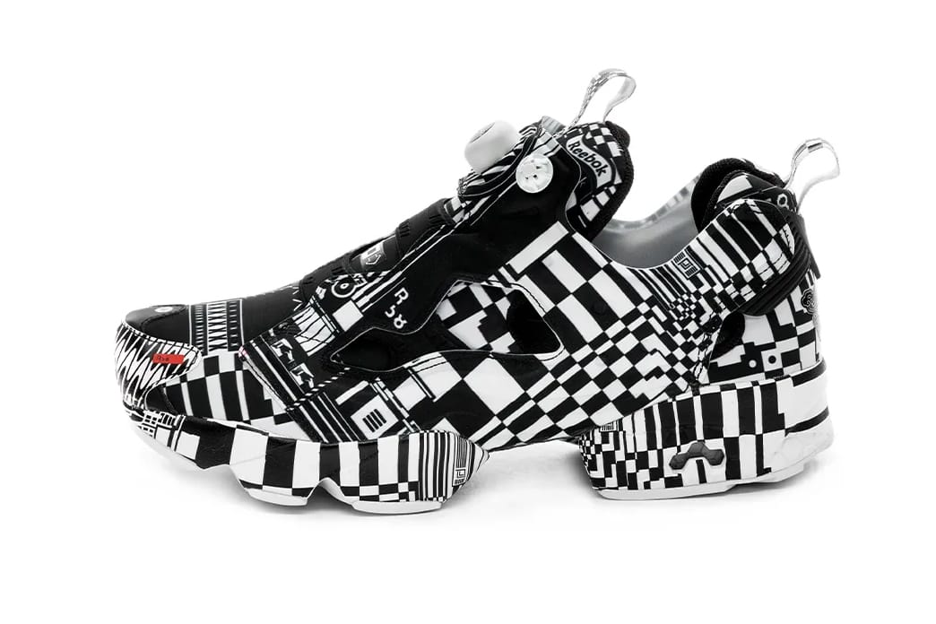 black reebok edition instapump fury sneakers