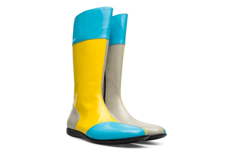 kiko kostadinov campelab mauro boot shoe patent leather blue black yellow tan release date info photos price