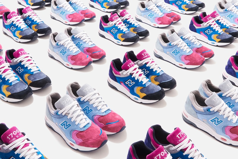 kith new balance 1700 the colorist ronnie fieg blue grey purple black yellow white release date info photos price