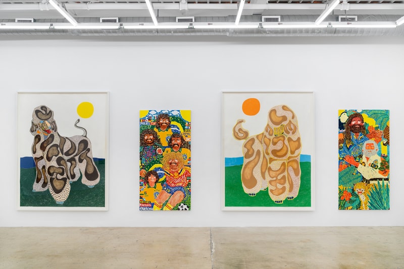 Koichi Sato & Susumu Kamijo Duo "Nobunaga" Exhibition Bill Brady Gallery Miami Paintings Poodles Basketball 