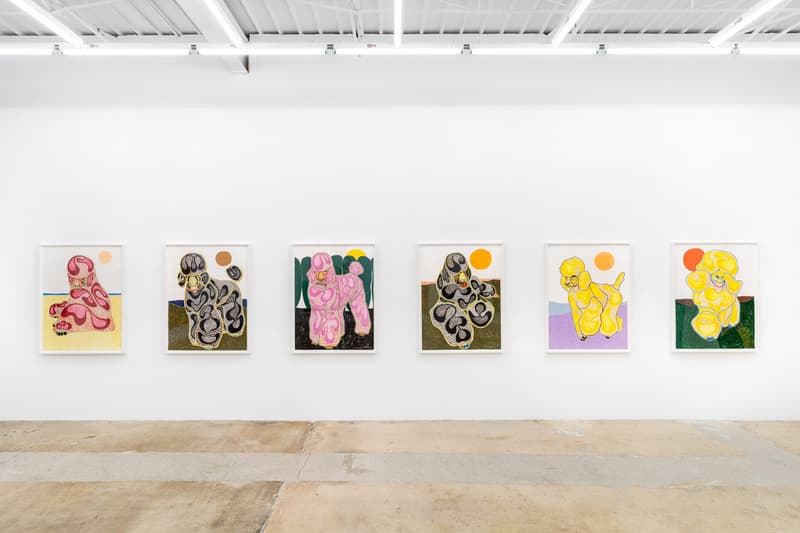 Koichi Sato & Susumu Kamijo Duo "Nobunaga" Exhibition Bill Brady Gallery Miami Paintings Poodles Basketball