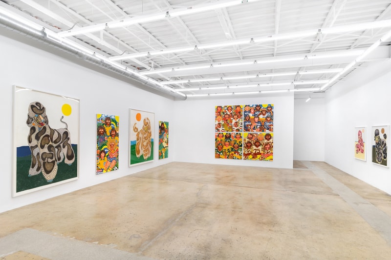 Koichi Sato & Susumu Kamijo Duo "Nobunaga" Exhibition Bill Brady Gallery Miami Paintings Poodles Basketball 