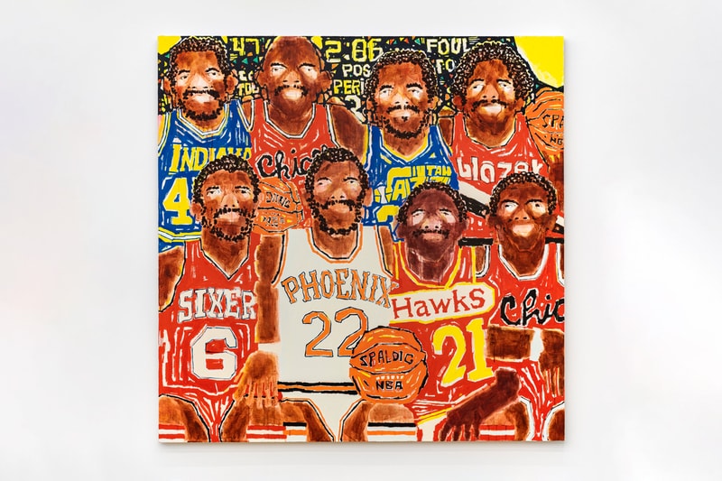 Koichi Sato & Susumu Kamijo Duo "Nobunaga" Exhibition Bill Brady Gallery Miami Paintings Poodles Basketball 