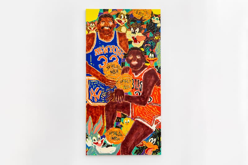 Koichi Sato & Susumu Kamijo Duo "Nobunaga" Exhibition Bill Brady Gallery Miami Paintings Poodles Basketball