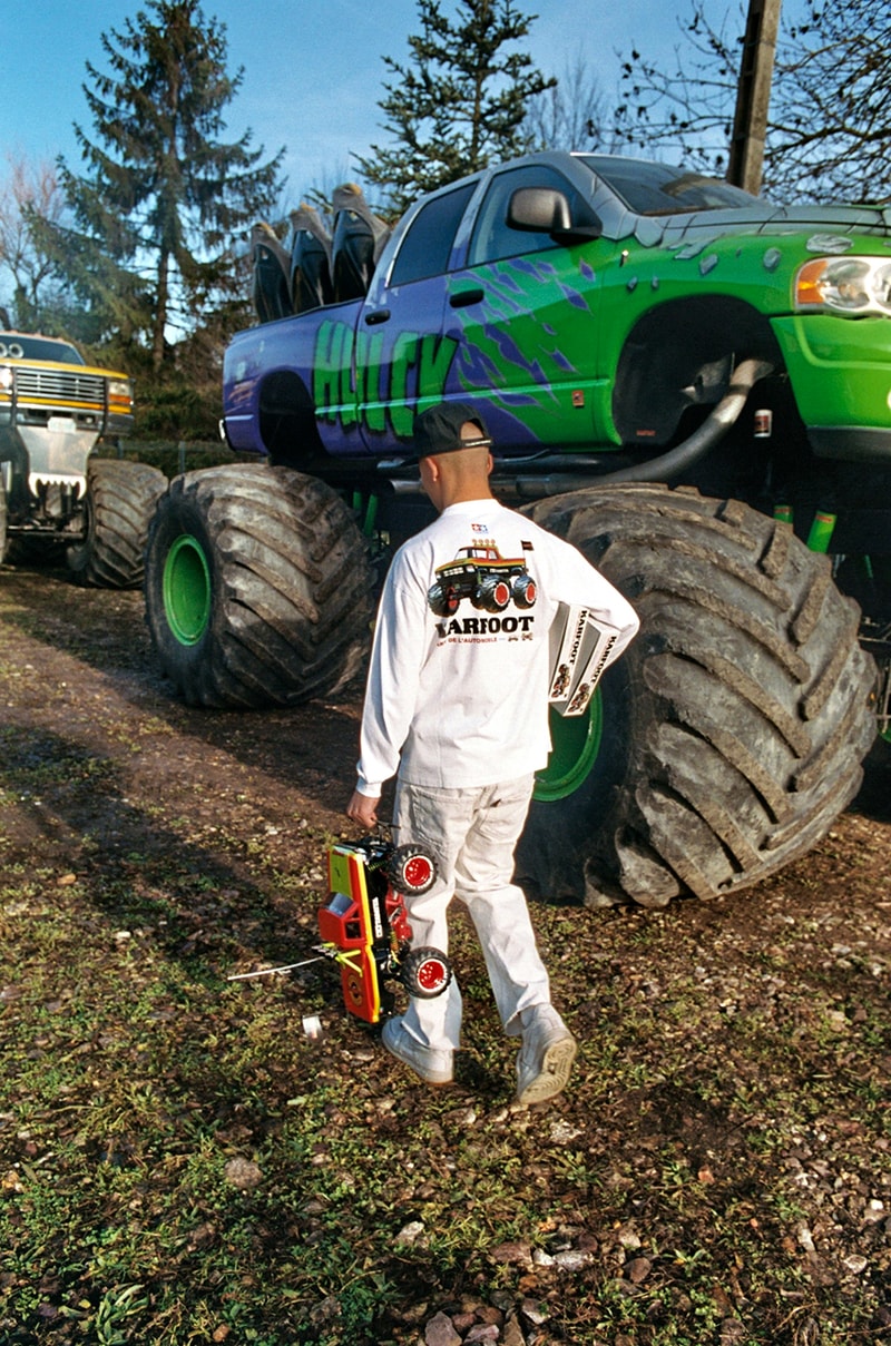TAMIYA x L'Art de l'Automobile Monster Truck Collaboration karfoot rc car toy remote control tee shirts paris fashion week pfw release