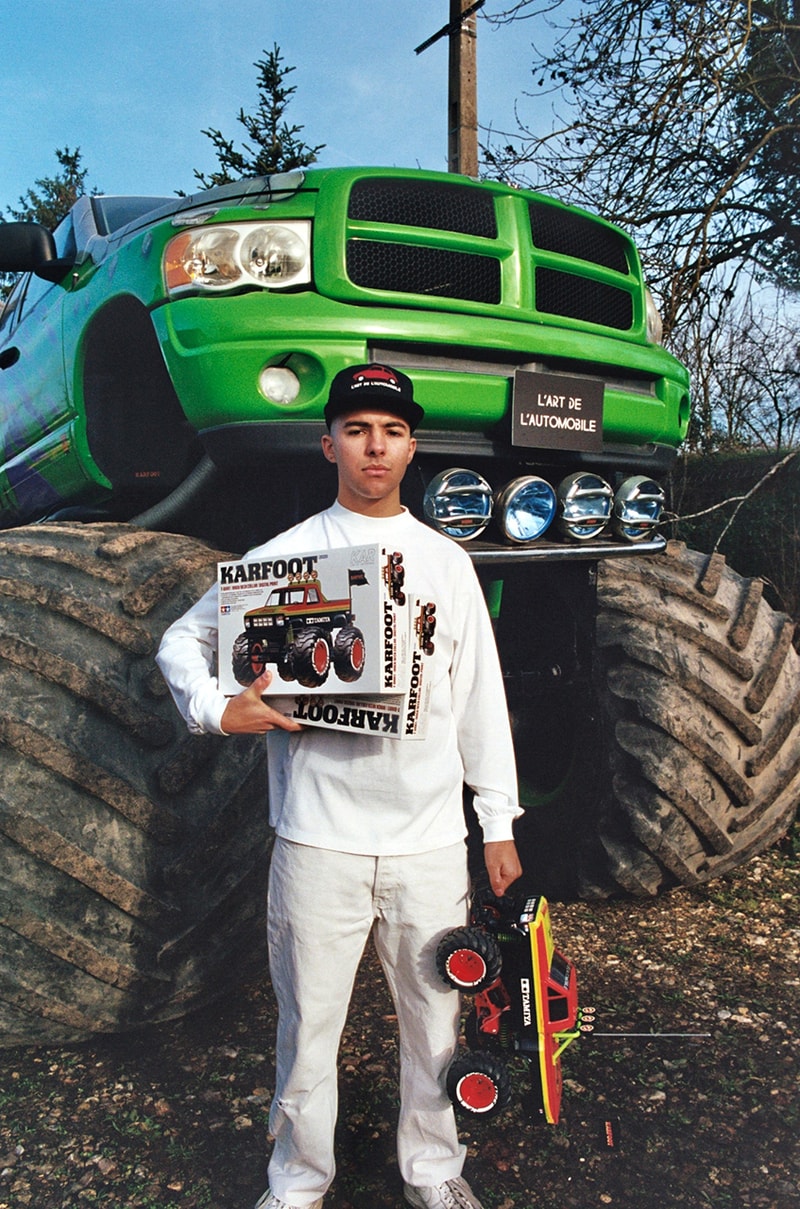 TAMIYA x L'Art de l'Automobile Monster Truck Collaboration karfoot rc car toy remote control tee shirts paris fashion week pfw release