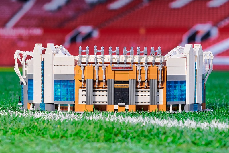 LEGO Creator Expert Old Trafford Stadium Manchester United Football Club Soccer Build Design Classic Toy Collectibles Memorabilia Grounds Bricks Holy Trinity statue Munich Clock