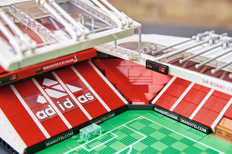 LEGO Creator Expert Old Trafford Stadium Manchester United Football Club Soccer Build Design Classic Toy Collectibles Memorabilia Grounds Bricks Holy Trinity statue Munich Clock