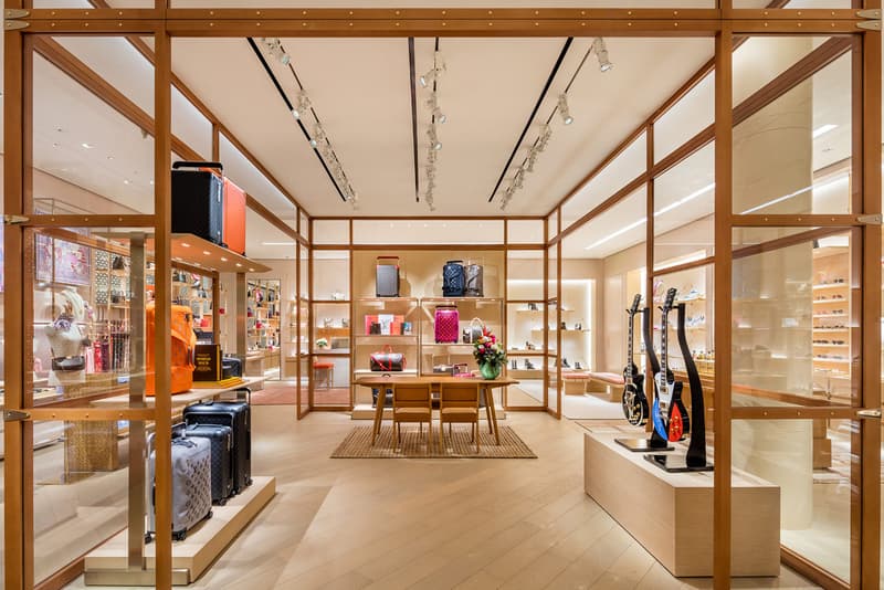 gibson louis vuitton nashville guitars store opening reopening collaboration release music trunk live performance space