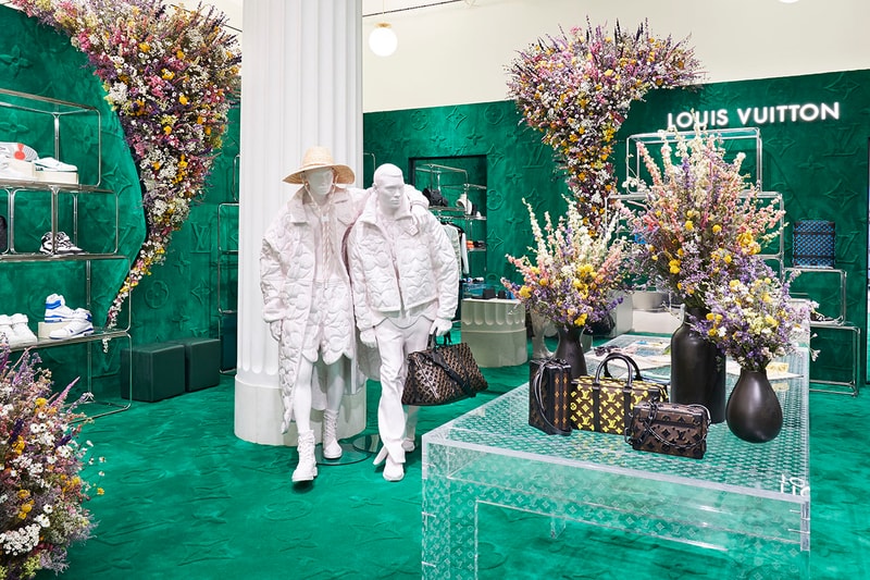 louis vuitton virgil abloh spring summer 2020 pop up release information keepall 50 flowers bag buy cop purchase address opening details