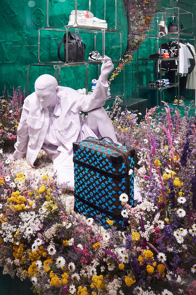 louis vuitton virgil abloh spring summer 2020 pop up release information keepall 50 flowers bag buy cop purchase address opening details