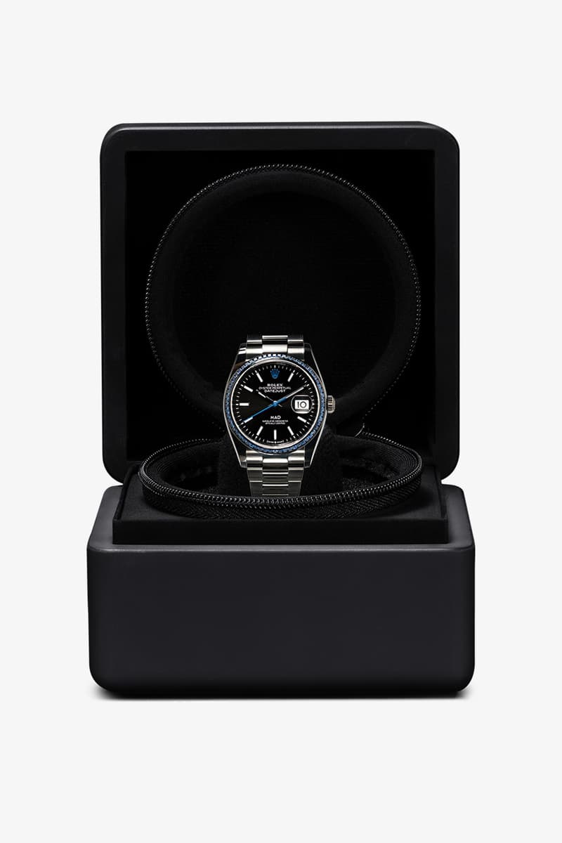 Mad Paris Black Rolex Datejust 36 Sapphire Watch Hypebeast