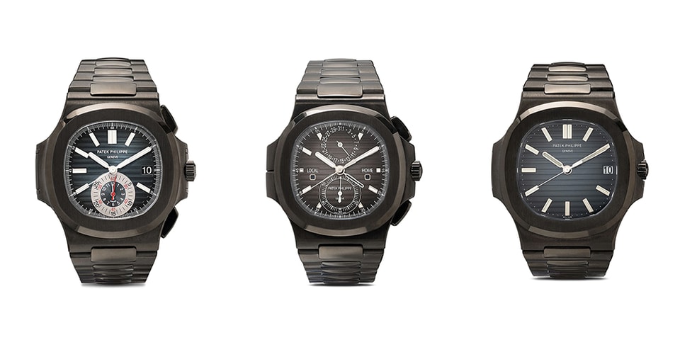 MAD Paris Crafts Trio of Stealthy Patek Philippe Nautilus Watches MAD Paris Crafts Trio of Stealthy Patek Philippe Nautilus Watches