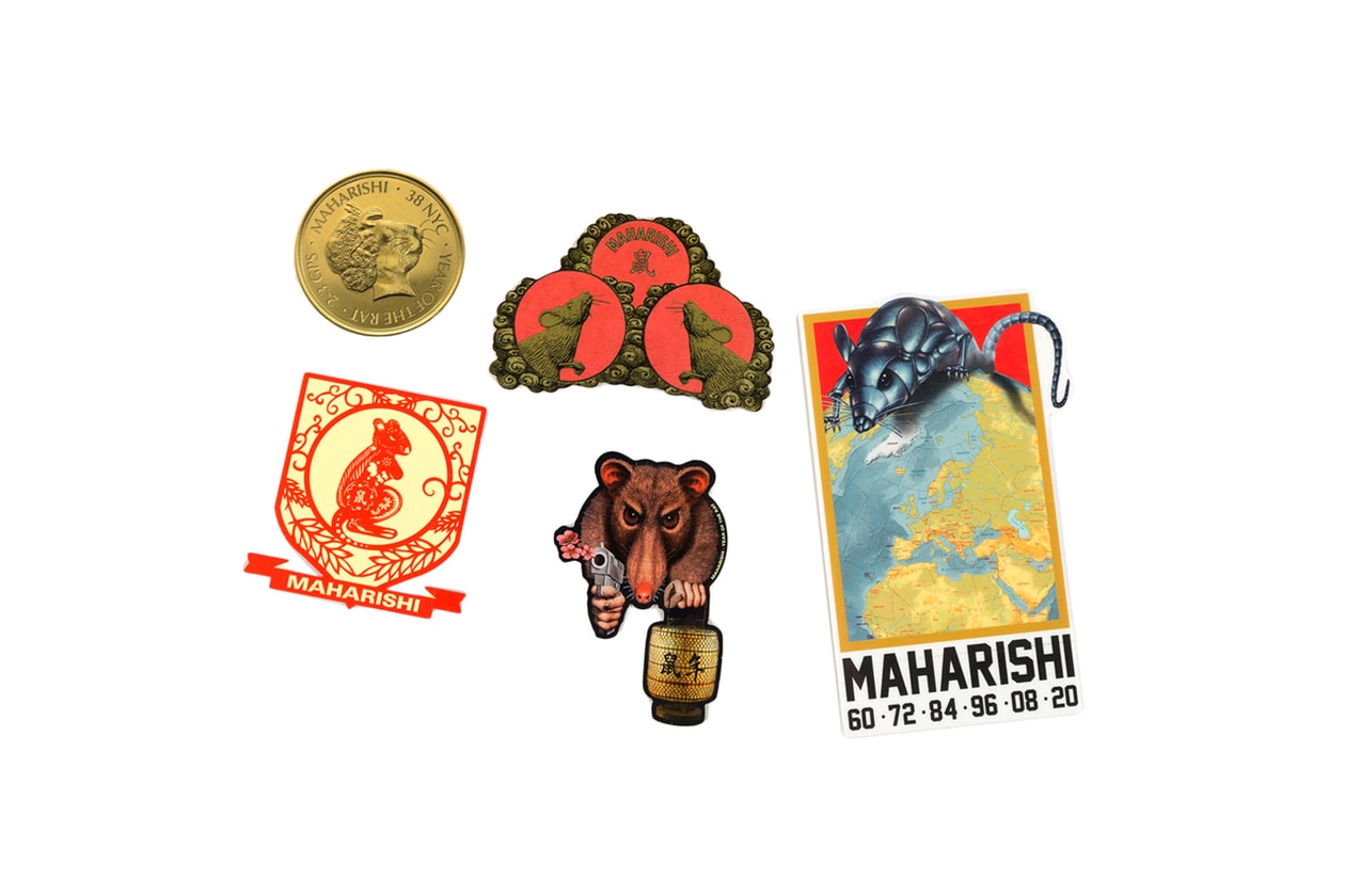 maharishi Spring/Summer 2020 Lunar Year of the Rat Capsule Collection Stadium Jackets Track Pants T-shirts Chinese New Year Bandanas Embroidery 