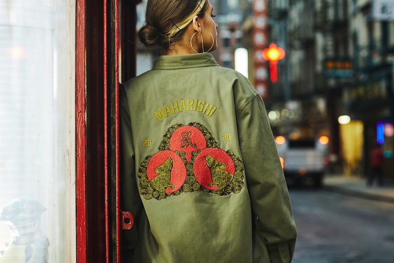 maharishi Spring/Summer 2020 Lunar Year of the Rat Capsule Collection Stadium Jackets Track Pants T-shirts Chinese New Year Bandanas Embroidery 