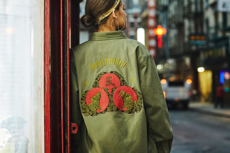 maharishi Spring/Summer 2020 Lunar Year of the Rat Capsule Collection Stadium Jackets Track Pants T-shirts Chinese New Year Bandanas Embroidery