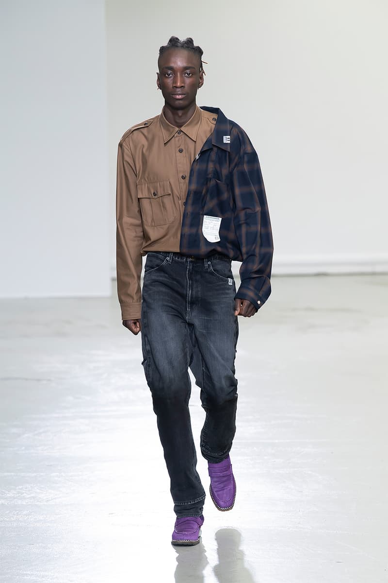 Maison Mihara Yasuhiro FW20 Paris Runway deconstruction