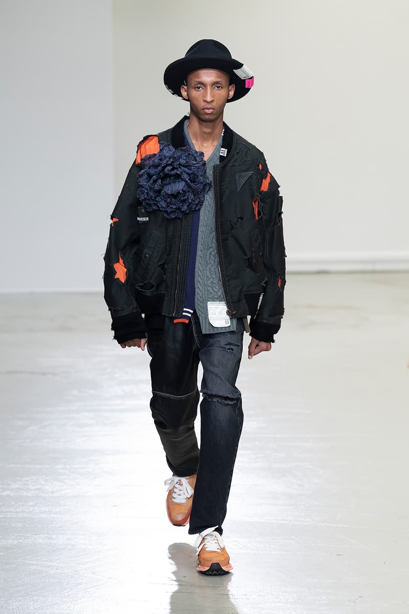 Maison Mihara Yasuhiro FW20 Paris Runway deconstruction