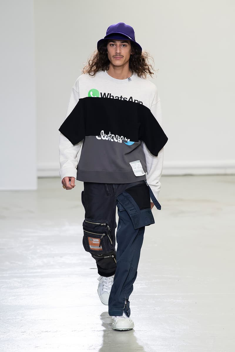 Maison Mihara Yasuhiro FW20 Paris Runway deconstruction 