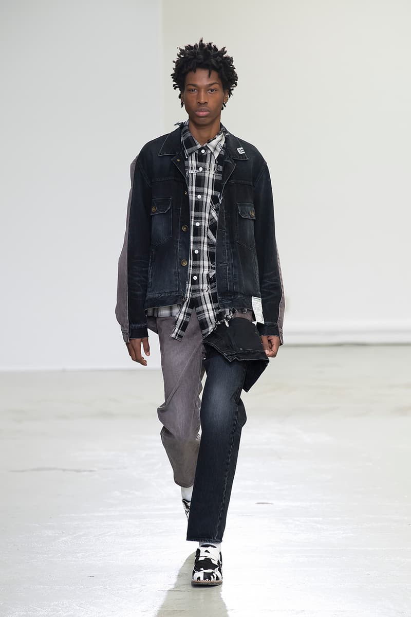 Maison Mihara Yasuhiro FW20 Paris Runway deconstruction