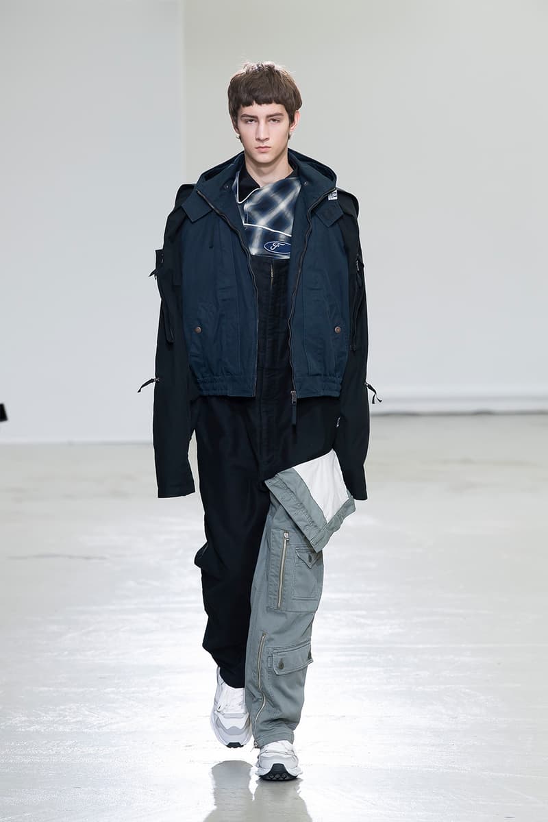 Maison Mihara Yasuhiro FW20 Paris Runway deconstruction 