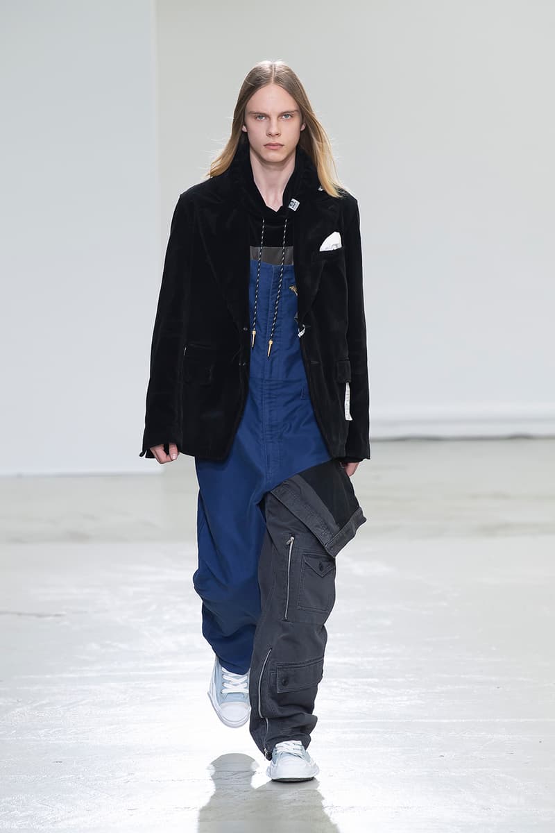 Maison Mihara Yasuhiro FW20 Paris Runway deconstruction