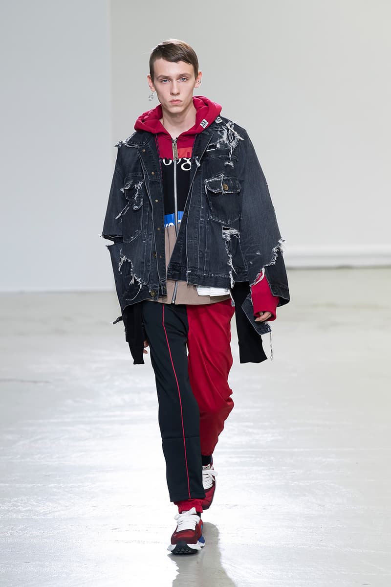 Maison Mihara Yasuhiro FW20 Paris Runway deconstruction 