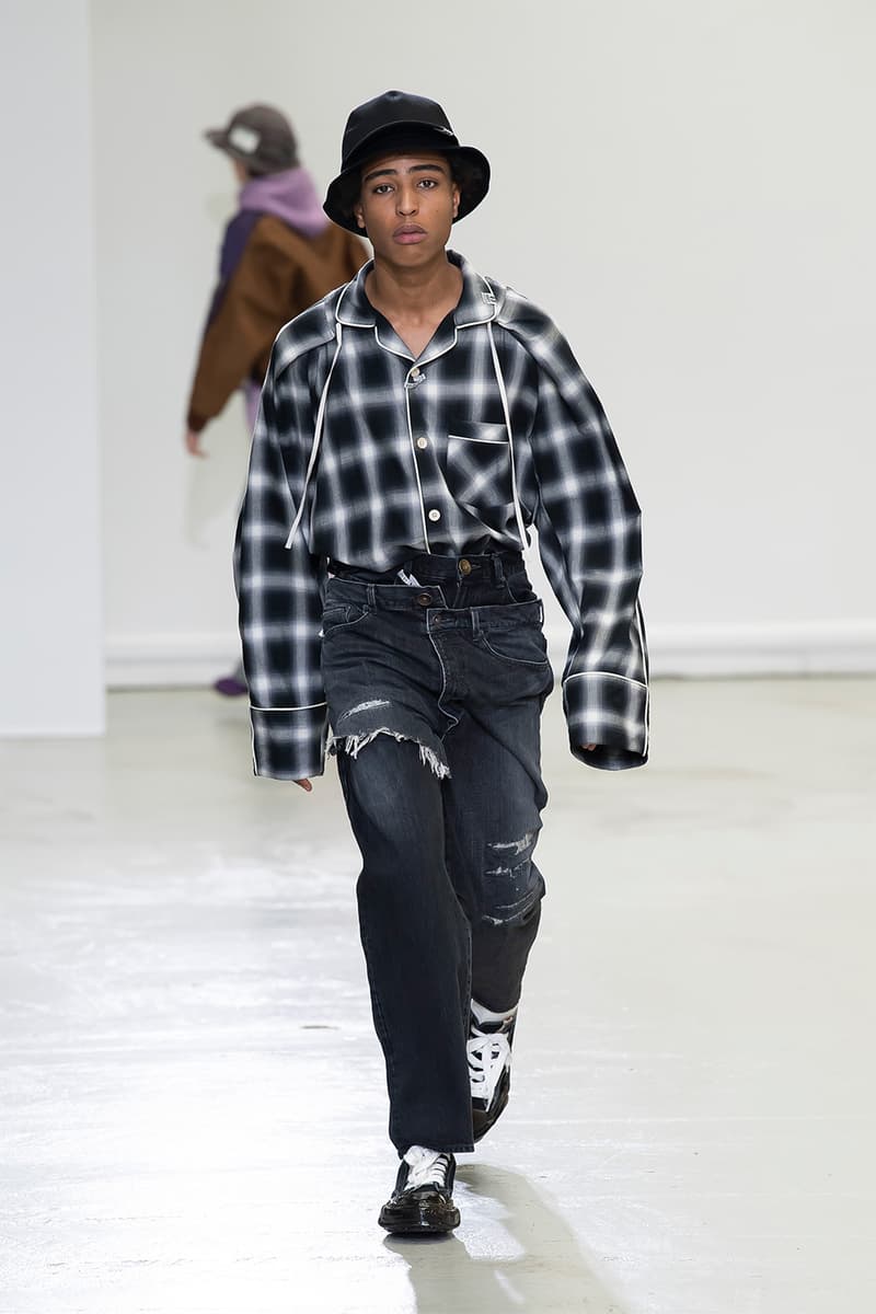 Maison Mihara Yasuhiro FW20 Paris Runway deconstruction 