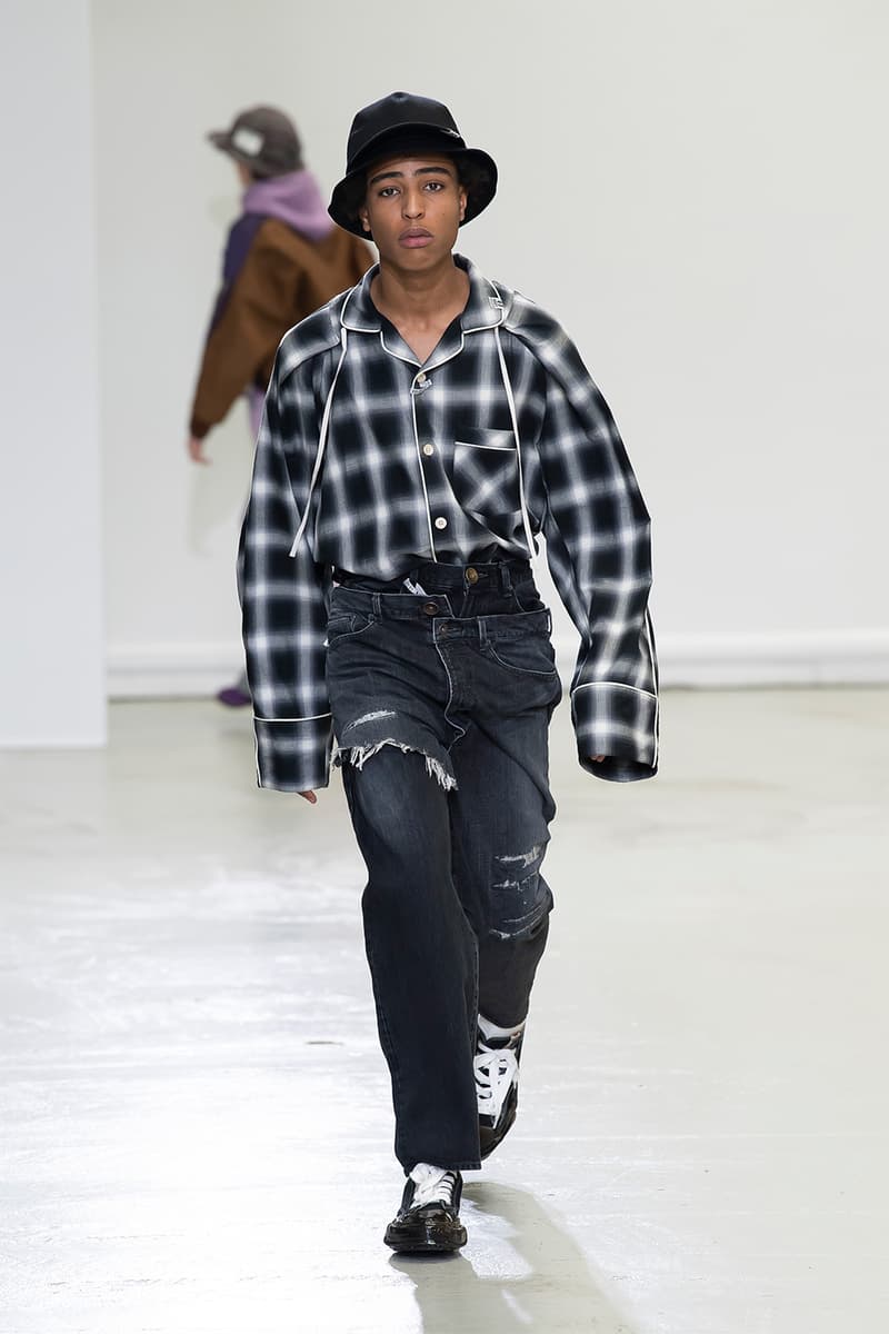 Maison Mihara Yasuhiro FW20 Paris Runway deconstruction