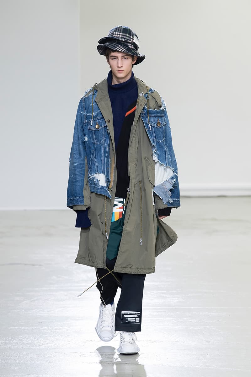 Maison Mihara Yasuhiro FW20 Paris Runway deconstruction 