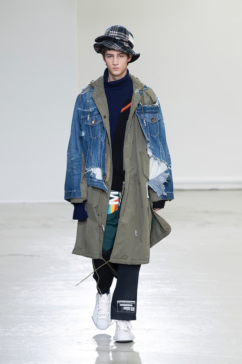 Maison Mihara Yasuhiro FW20 Paris Runway deconstruction