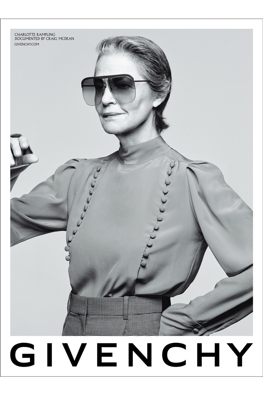 Givenchy Spring/Summer 2020 Campaign Charlotte Rampling Marc Jacobs Bond Bags Accessories