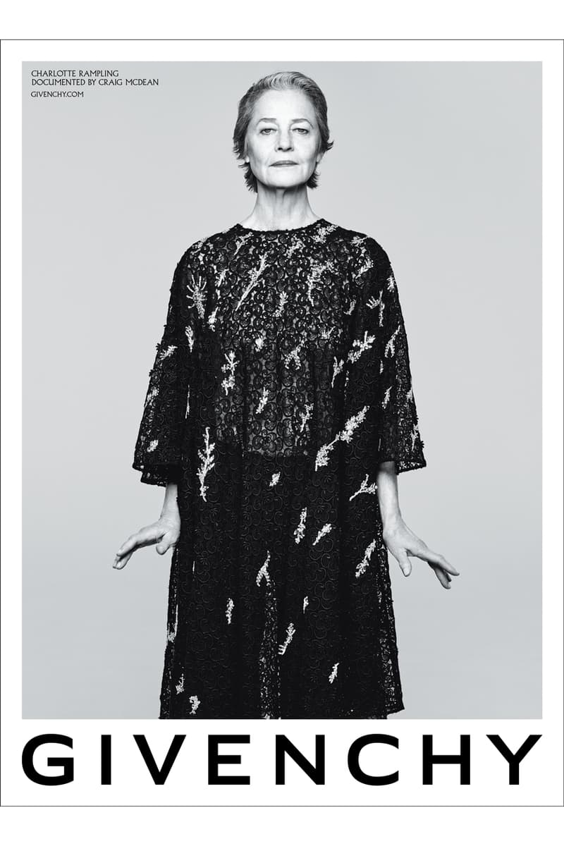 Givenchy Spring/Summer 2020 Campaign Charlotte Rampling Marc Jacobs Bond Bags Accessories
