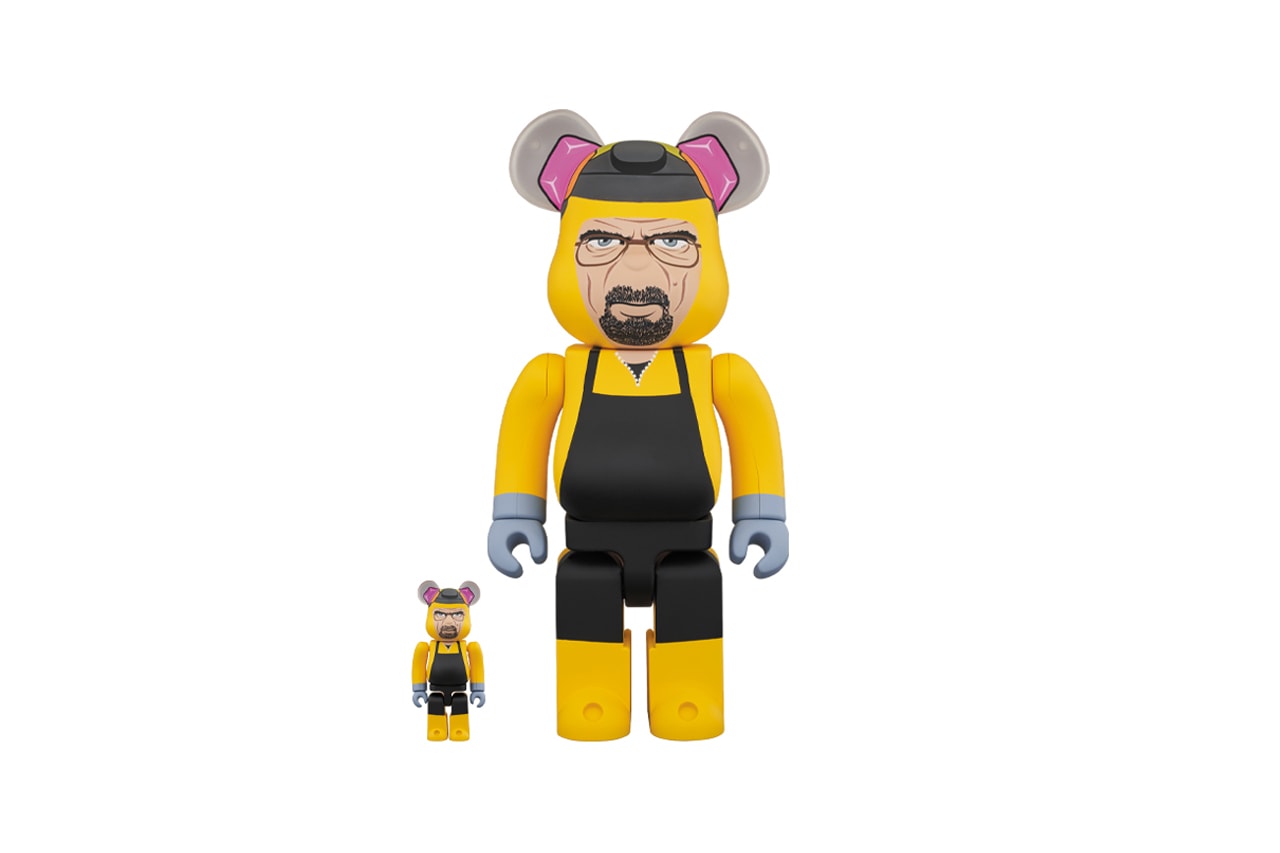 Medicom Toy BEARBRICK Breaking Bad Chemical Protective Clothing Japanese figures collectibles burnt pink teddy bear 100 400 gus fring season 2 tv shows series television drama