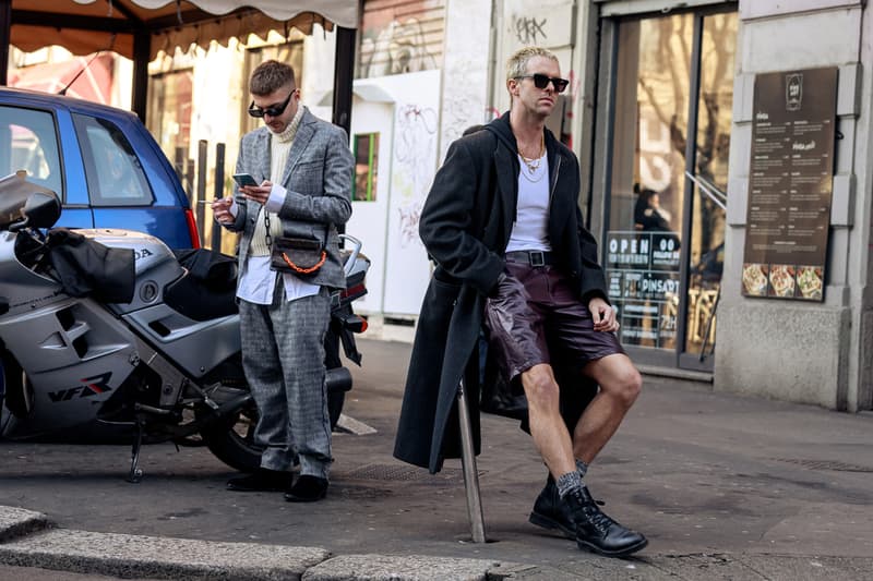 Street Style at Milan Fashion Week Fall/Winter 2020 fw20 menswear mfw snaps streetstyle