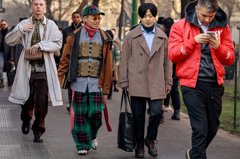Street Style at Milan Fashion Week Fall/Winter 2020 fw20 menswear mfw snaps streetstyle