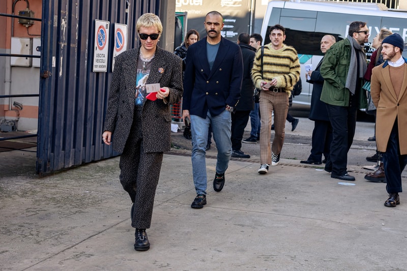 Street Style at Milan Fashion Week Fall/Winter 2020 fw20 menswear mfw snaps streetstyle