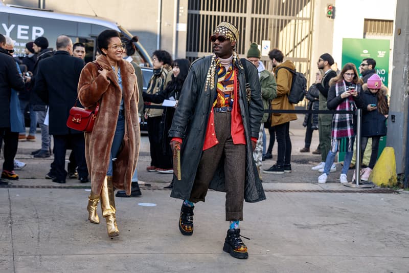 Street Style at Milan Fashion Week Fall/Winter 2020 fw20 menswear mfw snaps streetstyle