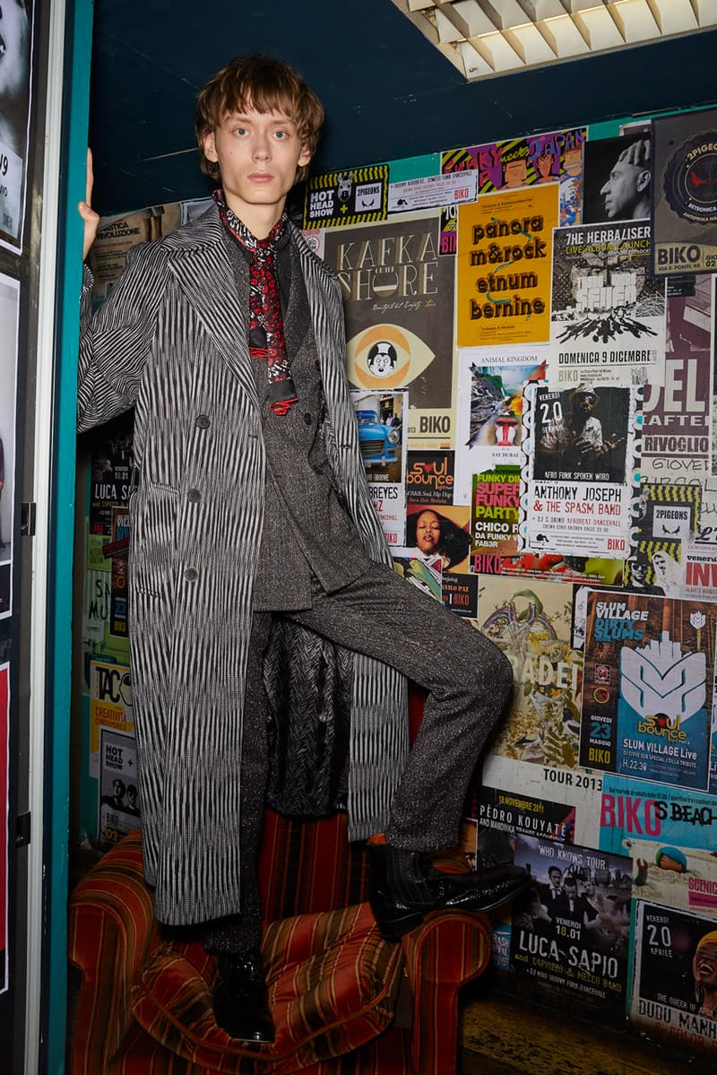 Missoni Man Fall/Winter 2020 Lookbook Collection Knitwear Cardigans Jacquards Trousers Bombers Coats Chelsea Boots Blousons Patchwork