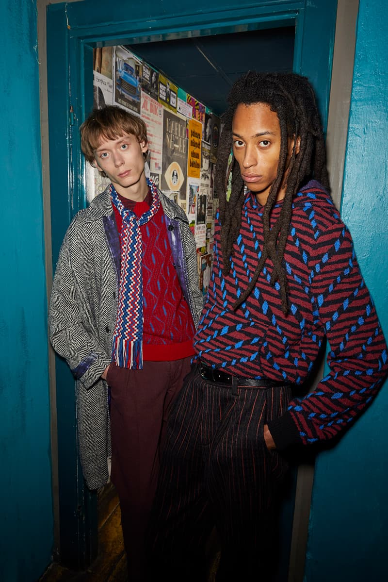 Missoni Man Fall/Winter 2020 Lookbook Collection Knitwear Cardigans Jacquards Trousers Bombers Coats Chelsea Boots Blousons Patchwork