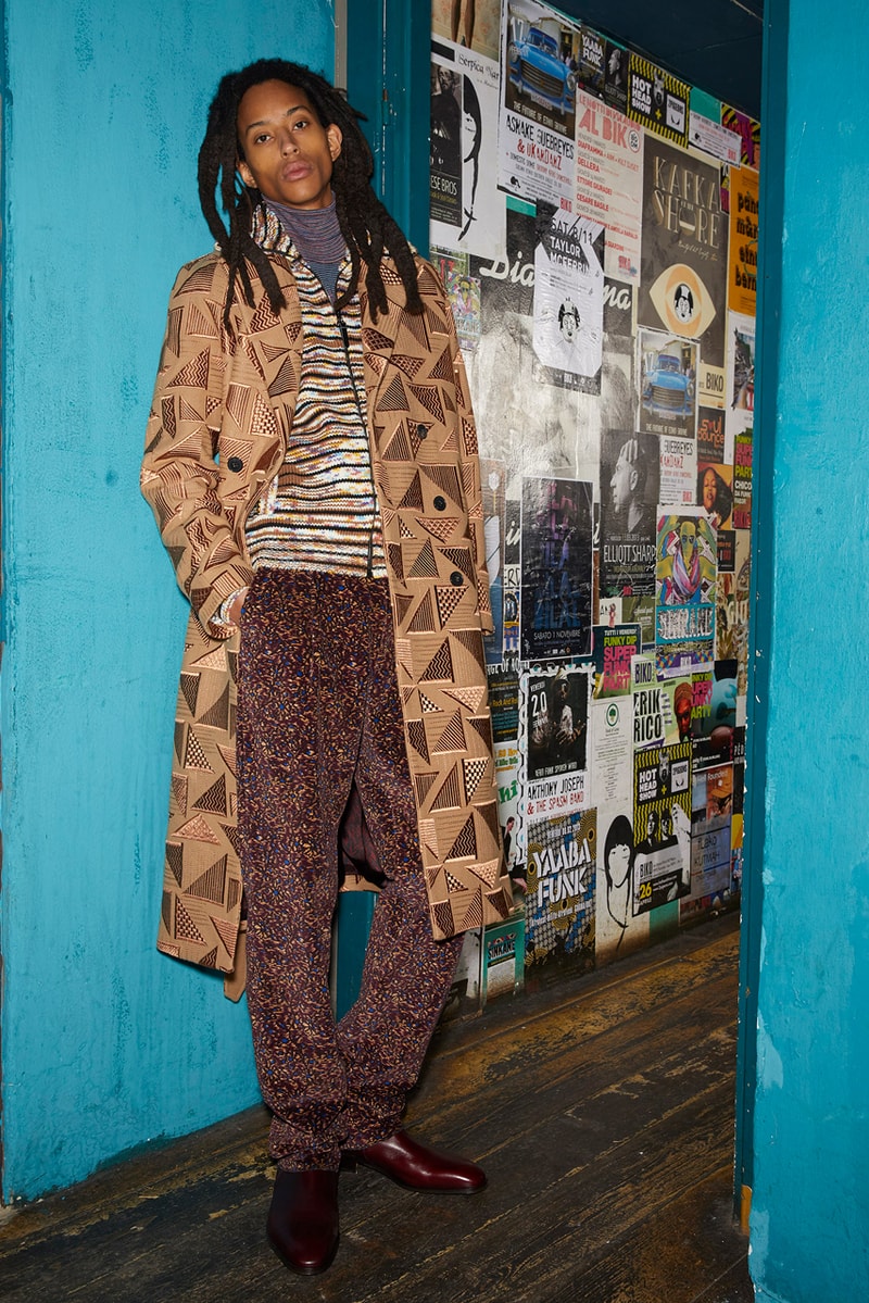 Missoni Man Fall/Winter 2020 Lookbook Collection Knitwear Cardigans Jacquards Trousers Bombers Coats Chelsea Boots Blousons Patchwork