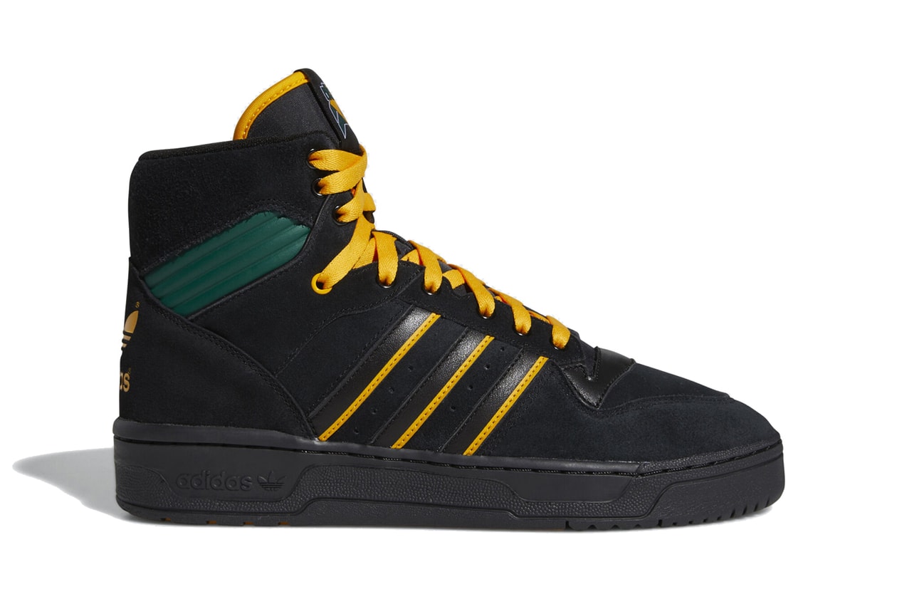 na kel nakel smith adidas rivalry hi FX2550 core black collegiate gold green release date info photos price