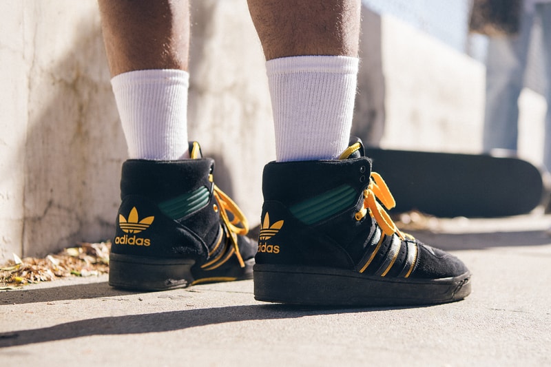 na kel nakel smith adidas rivalry hi FX2550 core black collegiate gold green release date info photos price