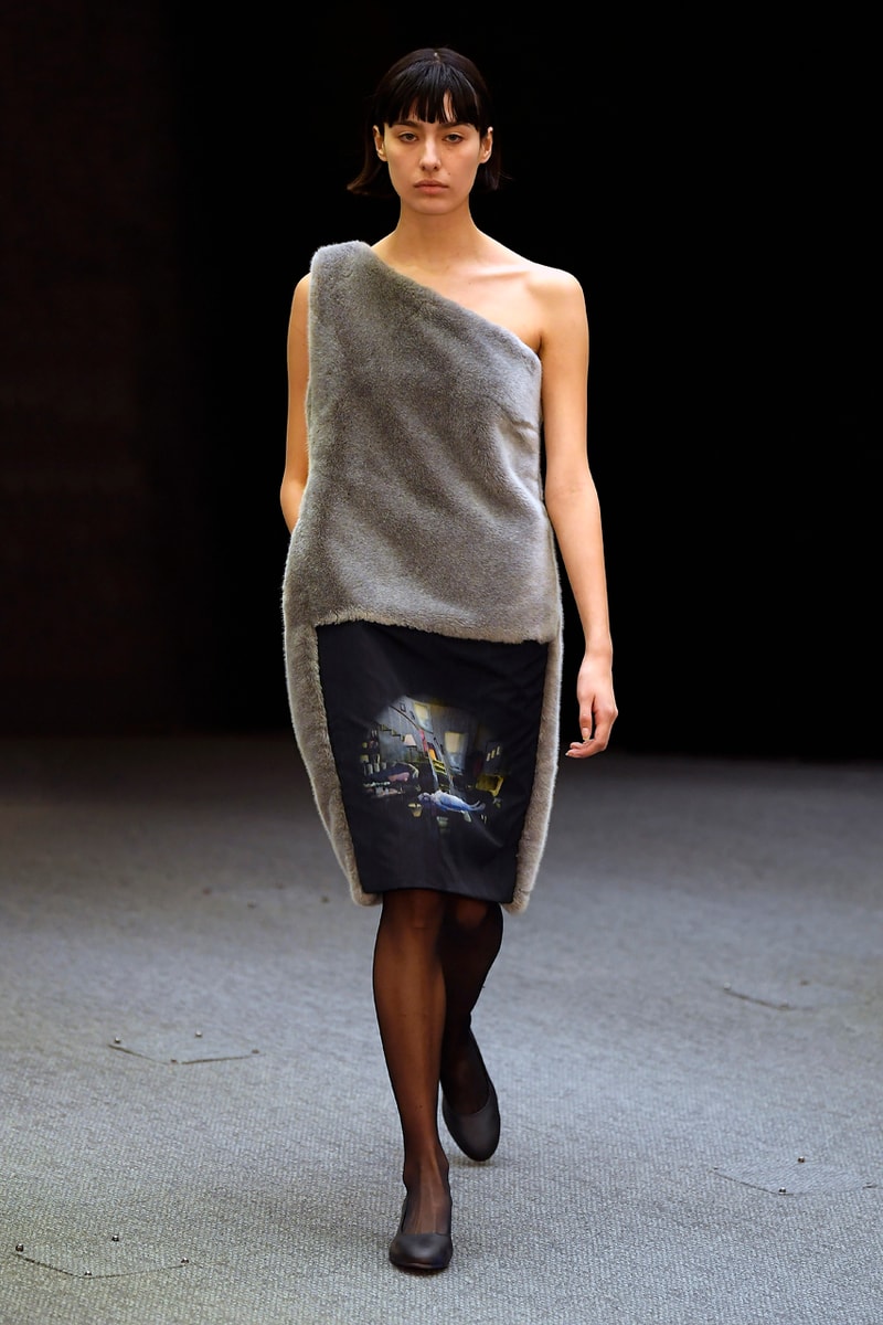 Namacheko Fall/Winter 2020 Runway Collection Paris Fashion Week Gagosian Gallery Gregory Crewdson “Somnambulism” Photographs America Suburbia Capes Dresses Jackets Coats Sweatshirts Shirts 