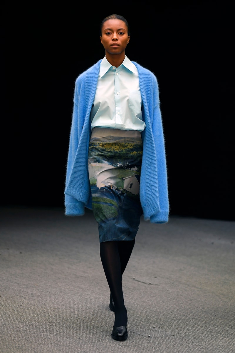 Namacheko Fall/Winter 2020 Runway Collection Paris Fashion Week Gagosian Gallery Gregory Crewdson “Somnambulism” Photographs America Suburbia Capes Dresses Jackets Coats Sweatshirts Shirts 