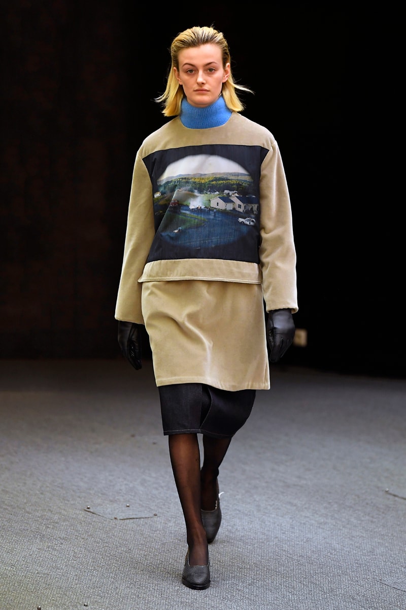 Namacheko Fall/Winter 2020 Runway Collection Paris Fashion Week Gagosian Gallery Gregory Crewdson “Somnambulism” Photographs America Suburbia Capes Dresses Jackets Coats Sweatshirts Shirts 